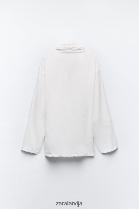 sasiets krunkains kimono sievietes Zara balts 6ZTV4085 apģērbs
