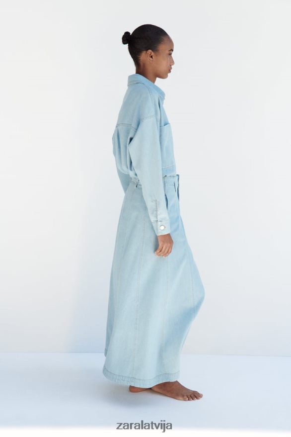 z1975 džinsa jaka sievietes Zara vidus zils 6ZTV40129 apģērbs