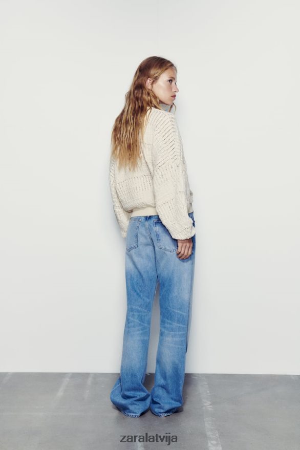 zemniecisks bumbvedējs sievietes Zara ekru 6ZTV4057 apģērbs