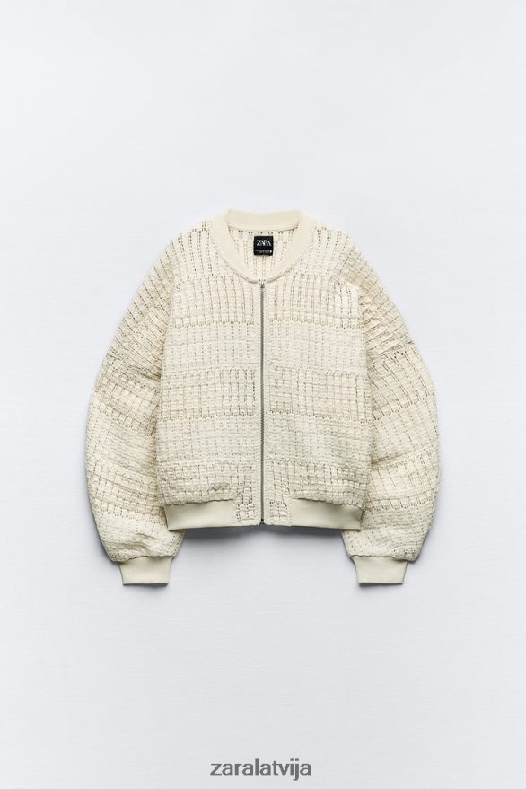 zemniecisks bumbvedējs sievietes Zara ekru 6ZTV4057 apģērbs