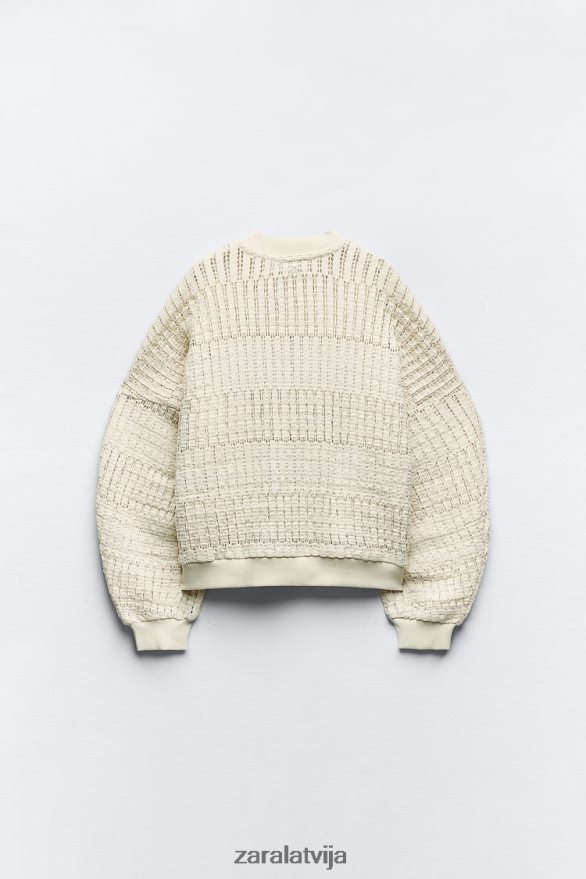 zemniecisks bumbvedējs sievietes Zara ekru 6ZTV4057 apģērbs