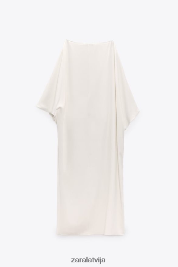 asimetriska apmetņa blūze sievietes Zara ekru 6ZTV40301 apģērbs