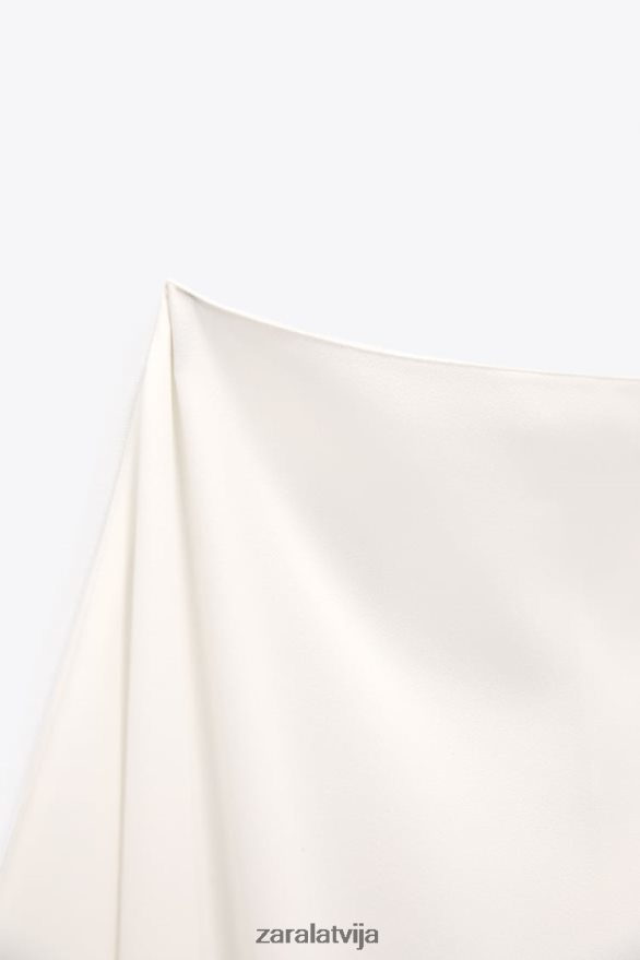 asimetriska apmetņa blūze sievietes Zara ekru 6ZTV40301 apģērbs