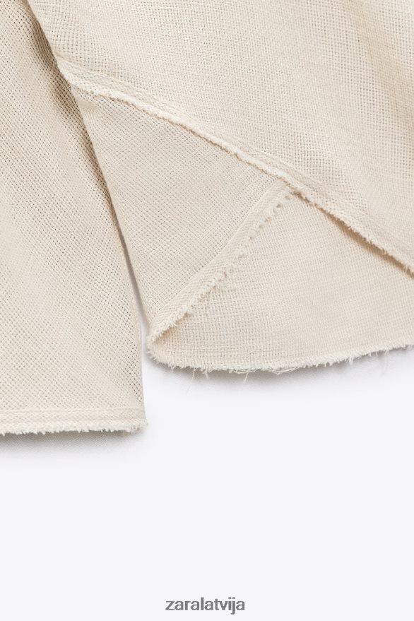 lauku stila blūze sievietes Zara smiltis 6ZTV40382 apģērbs