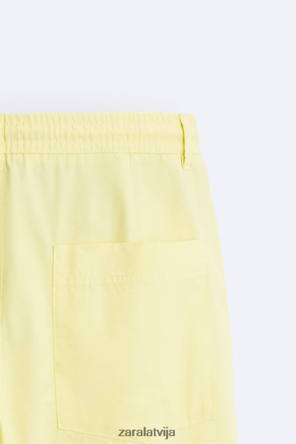 jogger jostas bikses vīriešiem Zara Laima zaļš 6ZTV40962 apģērbs