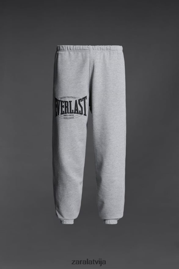 mūžīgās skriešanas bikses vīriešiem Zara pelēkais merģelis 6ZTV40946 apģērbs