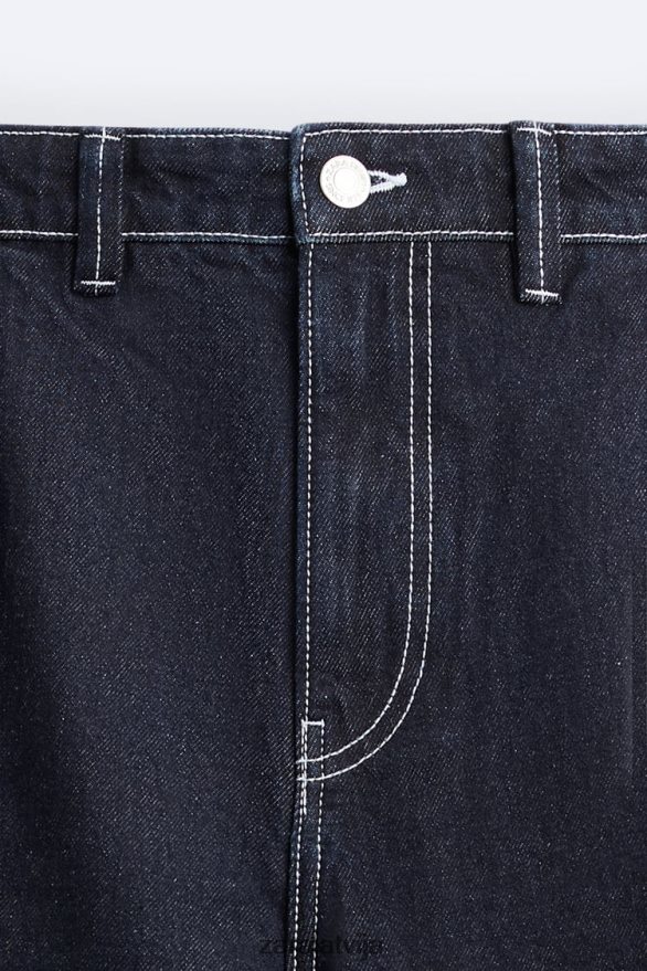 galdnieka kabatas šorti vīriešiem Zara zils 6ZTV401245 apģērbs