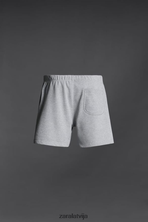 mūžīgie skriešanas šorti vīriešiem Zara pelēkais merģelis 6ZTV401235 apģērbs