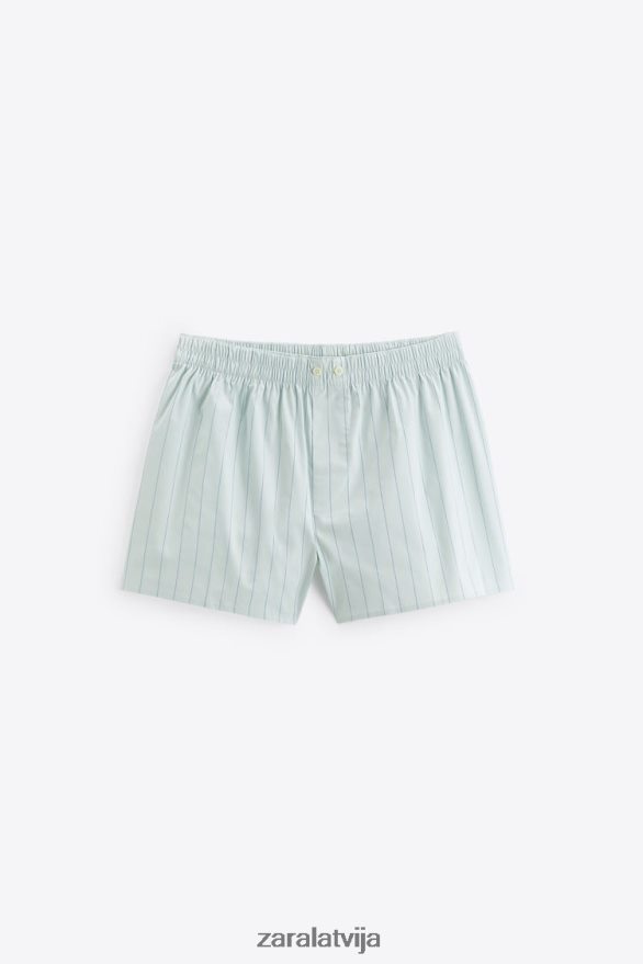 divi strīpainu poplīna bokseri vīriešiem Zara dažādi 6ZTV401416 Piederumi