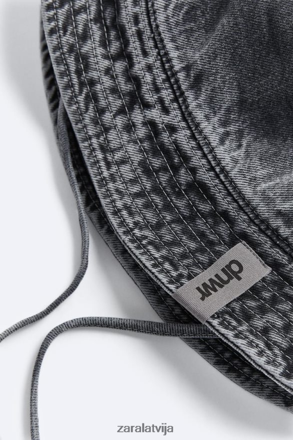 džinsa kausa cepure vīriešiem Zara antracīta pelēks 6ZTV401447 Piederumi