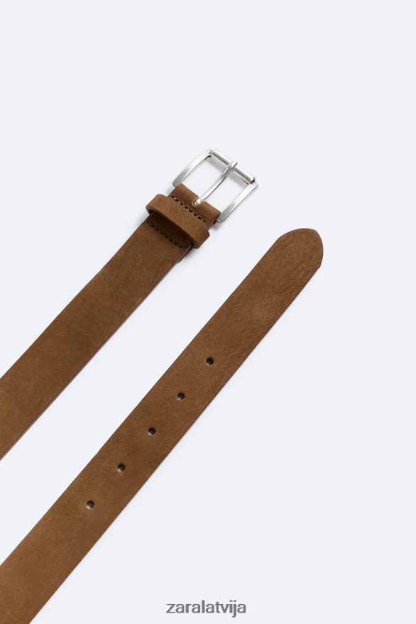ādas jostas vīriešiem Zara tabaka 6ZTV401480 Piederumi