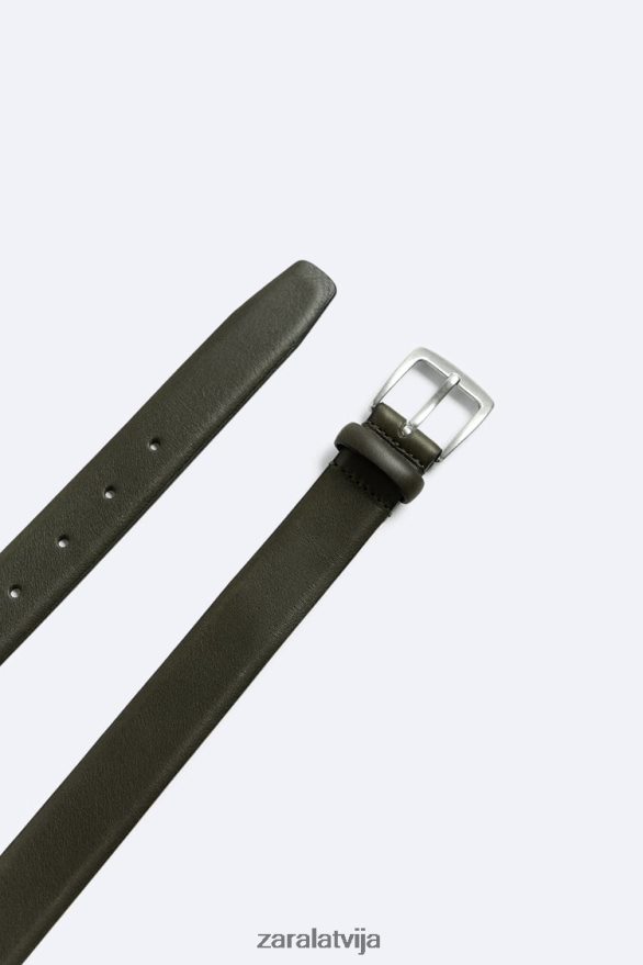 ādas kleitas josta vīriešiem Zara zaļš 6ZTV401454 Piederumi