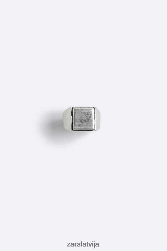 zīmogu gredzens vīriešiem Zara Sudrabs 6ZTV401483 Piederumi