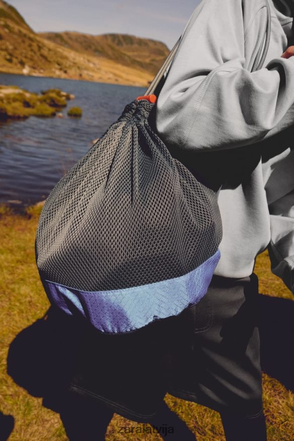 atlētisks sietveida bumbu nesējs vīriešiem Zara pelēks 6ZTV401510 Piederumi