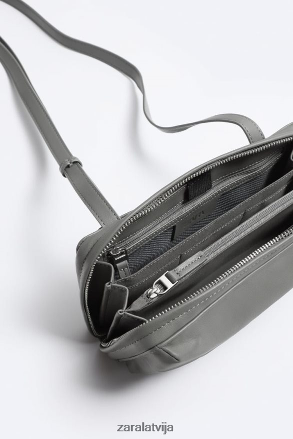 crossbody maku soma vīriešiem Zara zaļš 6ZTV401306 Piederumi