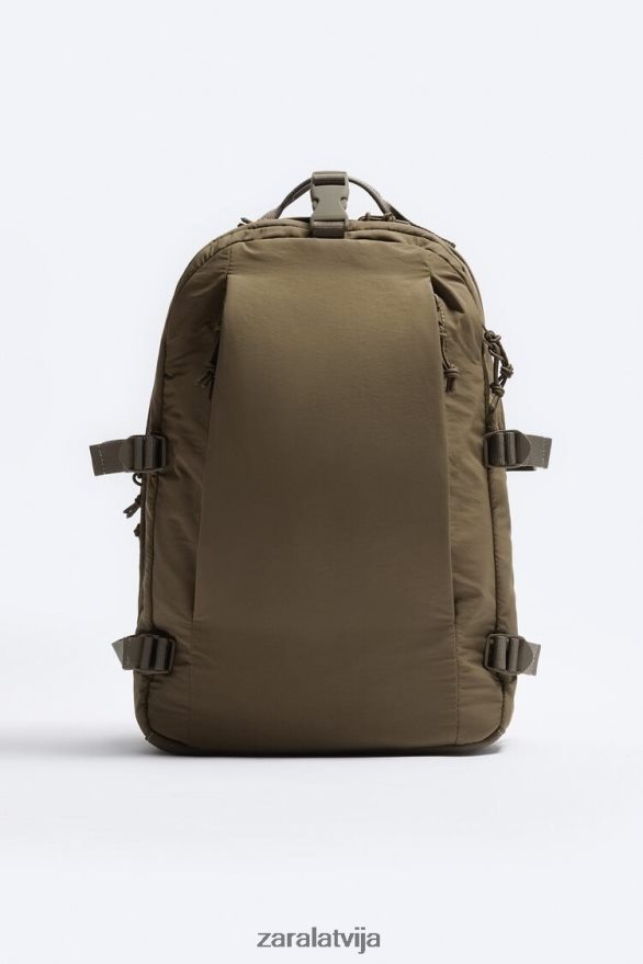 daudzkabatu mugursoma vīriešiem Zara smilšaini brūns 6ZTV401317 Piederumi