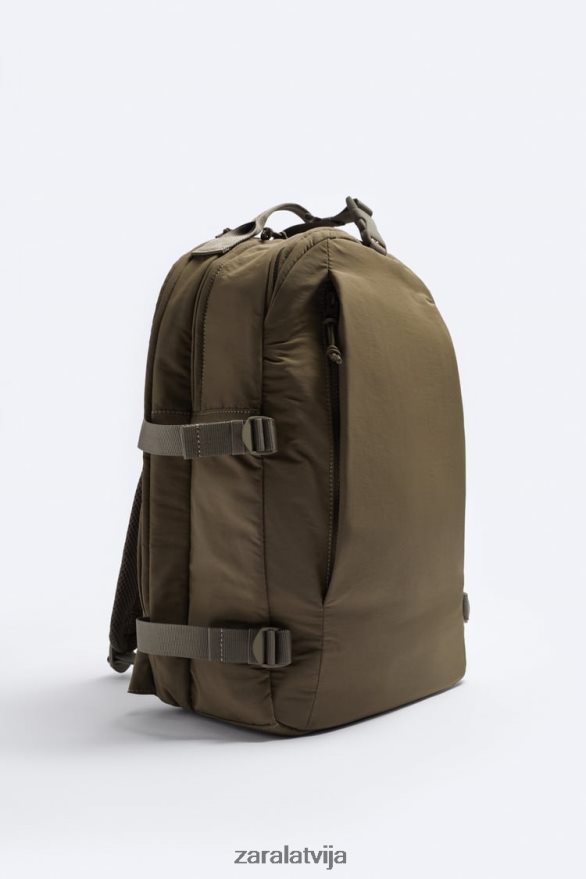 daudzkabatu mugursoma vīriešiem Zara smilšaini brūns 6ZTV401317 Piederumi