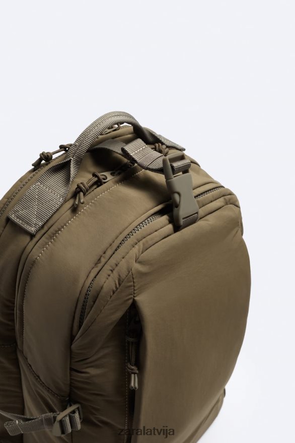 daudzkabatu mugursoma vīriešiem Zara smilšaini brūns 6ZTV401317 Piederumi