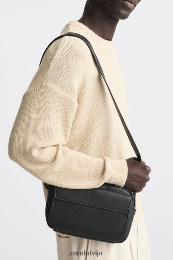 graudaina crossbody soma vīriešiem Zara melns 6ZTV401332 Piederumi