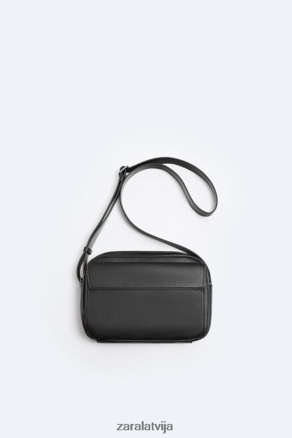 graudaina crossbody soma vīriešiem Zara melns 6ZTV401332 Piederumi