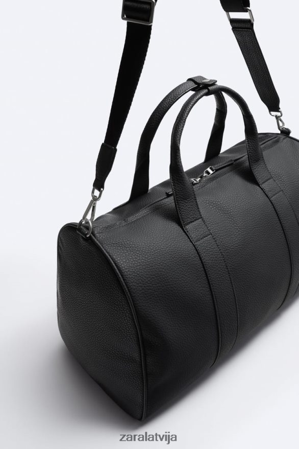 graudains duffle maiss vīriešiem Zara melns 6ZTV401329 Piederumi