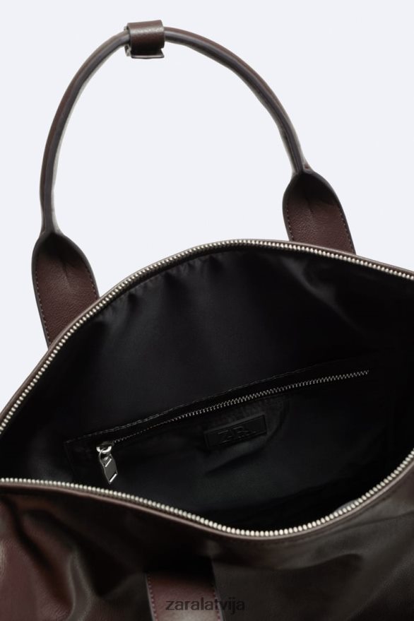 mīksta soma vīriešiem Zara brūns 6ZTV401326 Piederumi