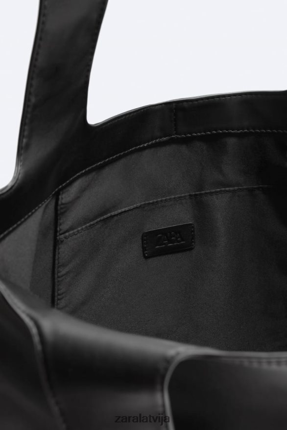 mīksta soma vīriešiem Zara melns 6ZTV401337 Piederumi