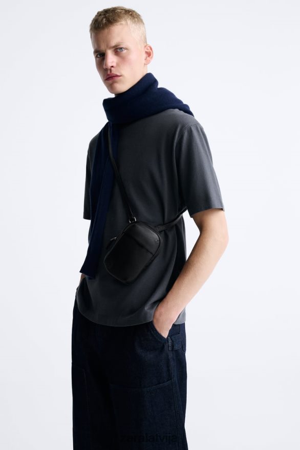 mīksts telefona maciņš vīriešiem Zara melns 6ZTV401309 Piederumi