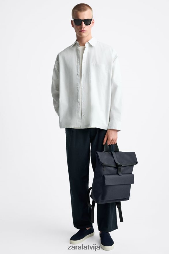mugursoma ar atloku vīriešiem Zara zils 6ZTV401348 Piederumi