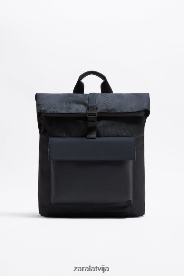 mugursoma ar atloku vīriešiem Zara zils 6ZTV401348 Piederumi