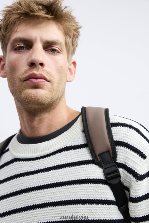 mugursoma ar gumijotu atloku vīriešiem Zara smilšaini brūns 6ZTV401347 Piederumi