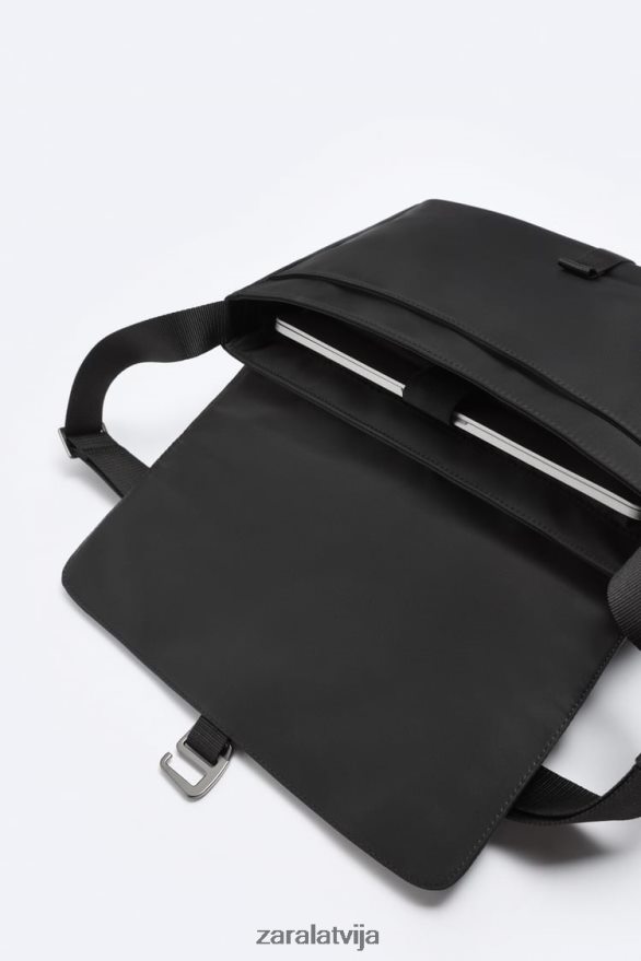 neilona kurjera soma vīriešiem Zara melns 6ZTV401303 Piederumi