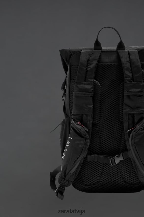 tehniskā mugursoma vīriešiem Zara melns 6ZTV401282 Piederumi