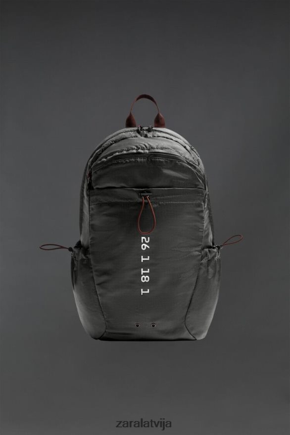 tehniskā mugursoma vīriešiem Zara pelēks 6ZTV401278 Piederumi