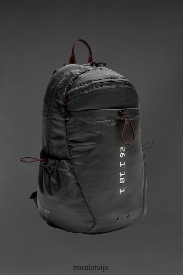 tehniskā mugursoma vīriešiem Zara pelēks 6ZTV401278 Piederumi