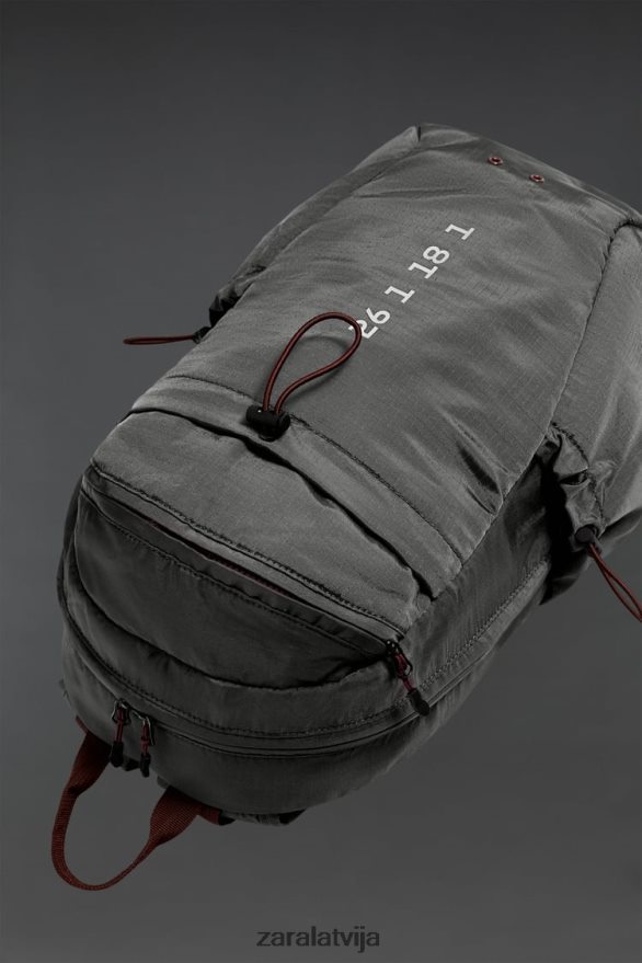 tehniskā mugursoma vīriešiem Zara pelēks 6ZTV401278 Piederumi