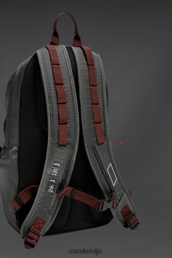 tehniskā mugursoma vīriešiem Zara pelēks 6ZTV401278 Piederumi