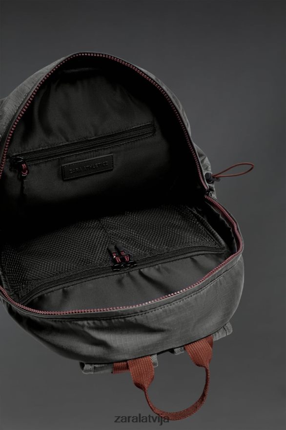 tehniskā mugursoma vīriešiem Zara pelēks 6ZTV401278 Piederumi