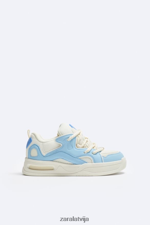 daudzdaļīgas kuplas kedas vīriešiem Zara balts 6ZTV401266 apavi