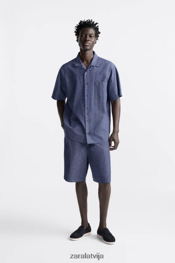 ikdienišķi zamšādas klaipi vīriešiem Zara tumši zils 6ZTV401272 apavi