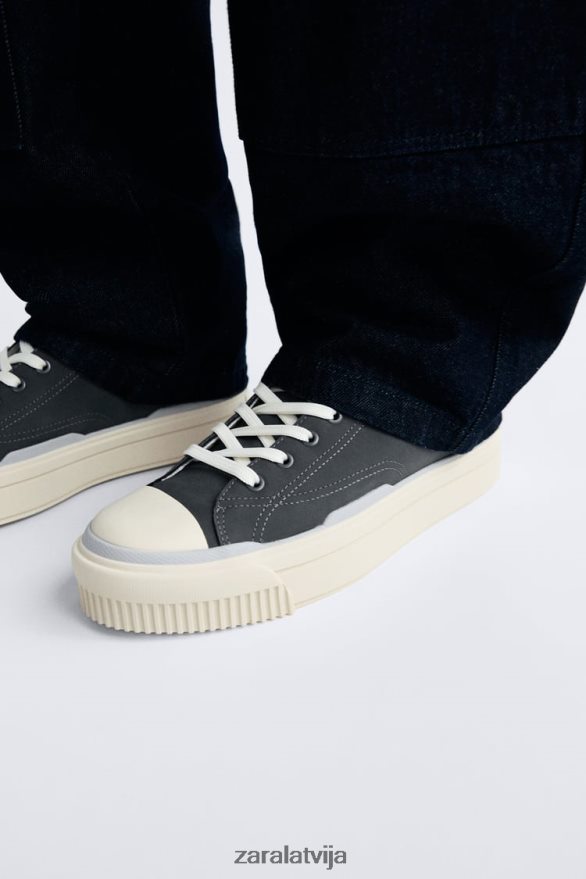 kuplas zoles augstas augšdaļas kedas vīriešiem Zara daudzkrāsains 6ZTV401255 apavi