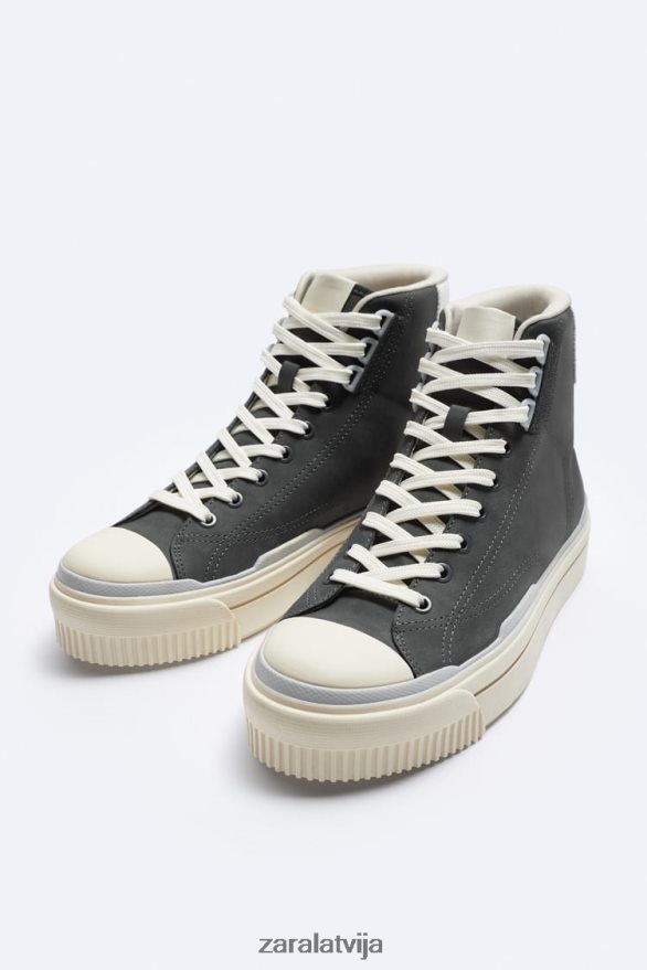 kuplas zoles augstas augšdaļas kedas vīriešiem Zara daudzkrāsains 6ZTV401255 apavi