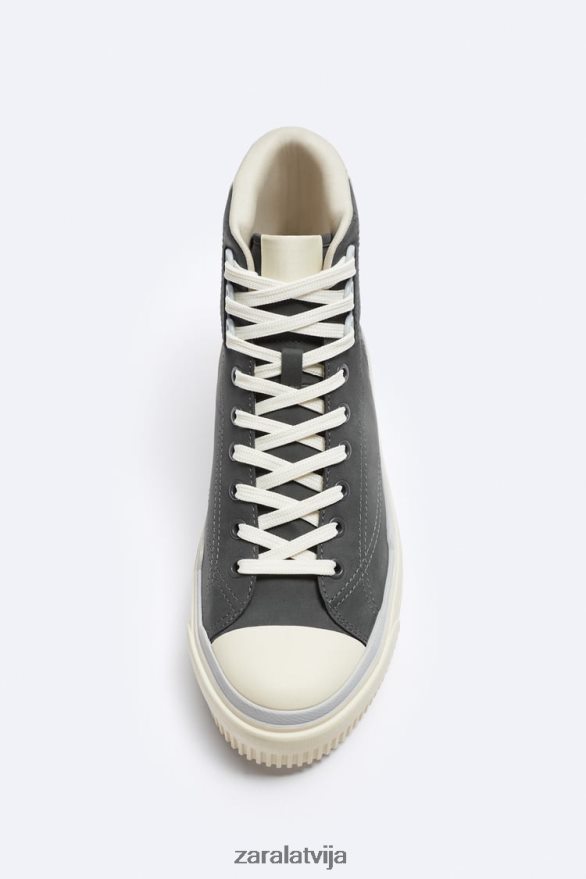 kuplas zoles augstas augšdaļas kedas vīriešiem Zara daudzkrāsains 6ZTV401255 apavi