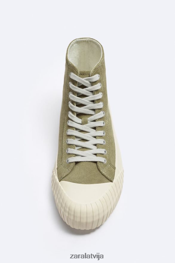 zamšādas čības ar augstu augšdaļu vīriešiem Zara oriģināls 6ZTV401256 apavi