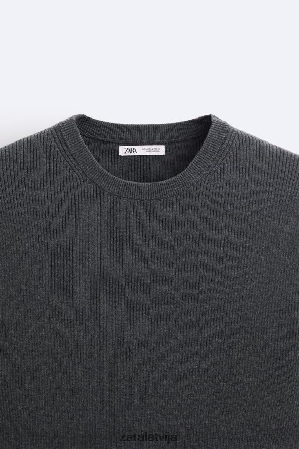 muskuļiem pieguļošs trikotāžas t-krekls vīriešiem Zara ogles 6ZTV401038 apģērbs