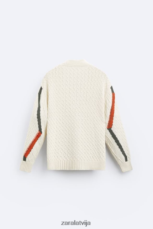 teksturētas pinuma austas jakas vīriešiem Zara ekru 6ZTV401042 apģērbs