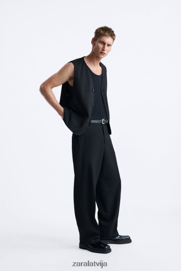 pogājama veste vīriešiem Zara melns 6ZTV401167 apģērbs