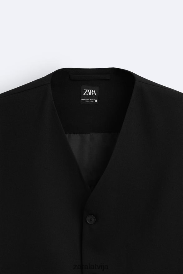 pogājama veste vīriešiem Zara melns 6ZTV401167 apģērbs