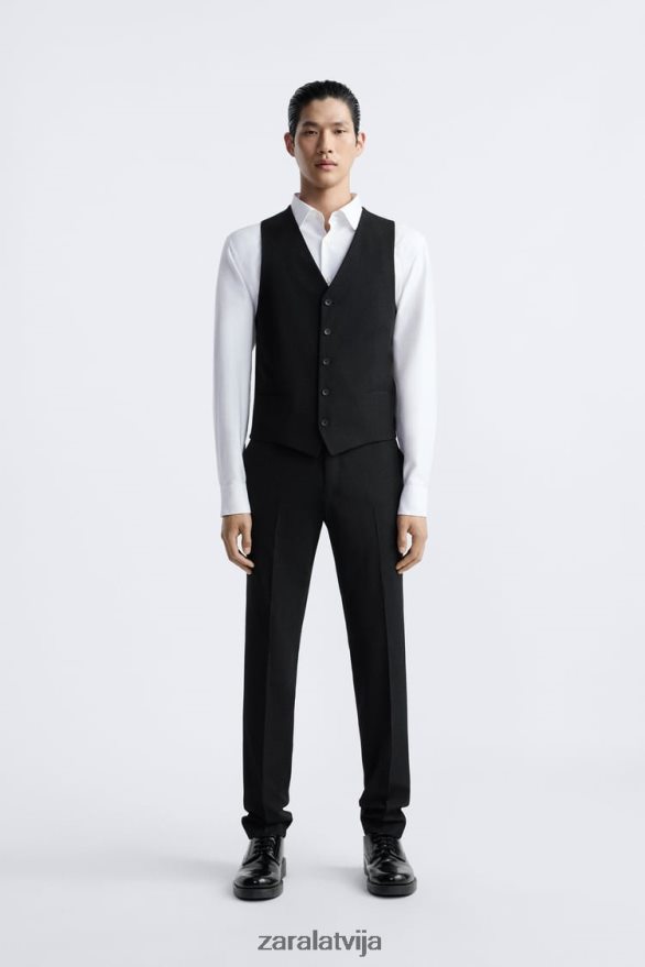 slaida veste vīriešiem Zara melns 6ZTV401166 apģērbs