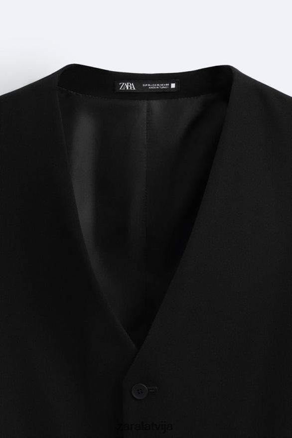 slaida veste vīriešiem Zara melns 6ZTV401166 apģērbs